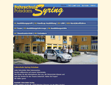 Tablet Screenshot of fahrschule-syring.de